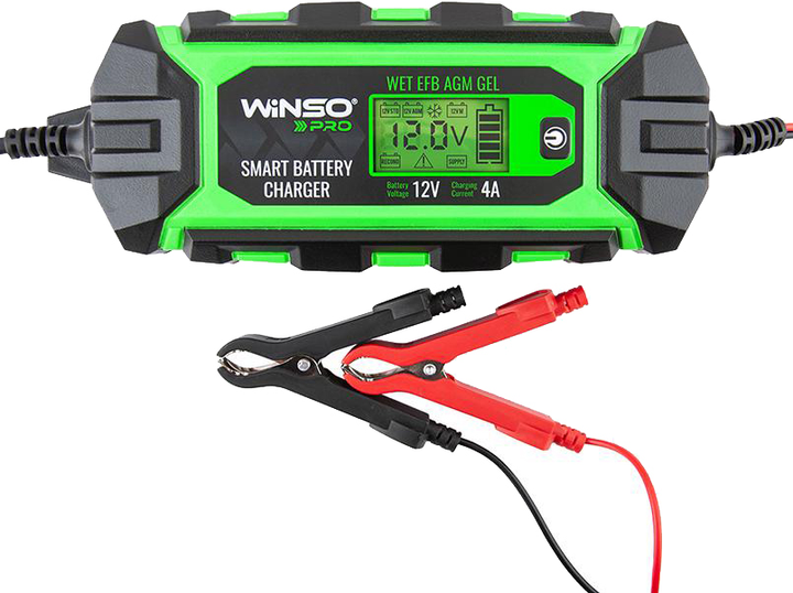 Зарядний пристрій АКБ Winso Pro LCD 4 A 12 В 4-120 А/год - Зображення 3