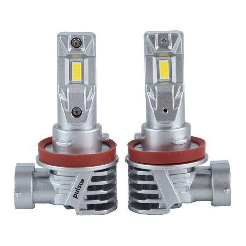 Лампи PULSO M6-H8/Н9/Н11/Н16/LED-chips 7535/9-18v/2x28w/6000Lm/6500K - Зображення 3