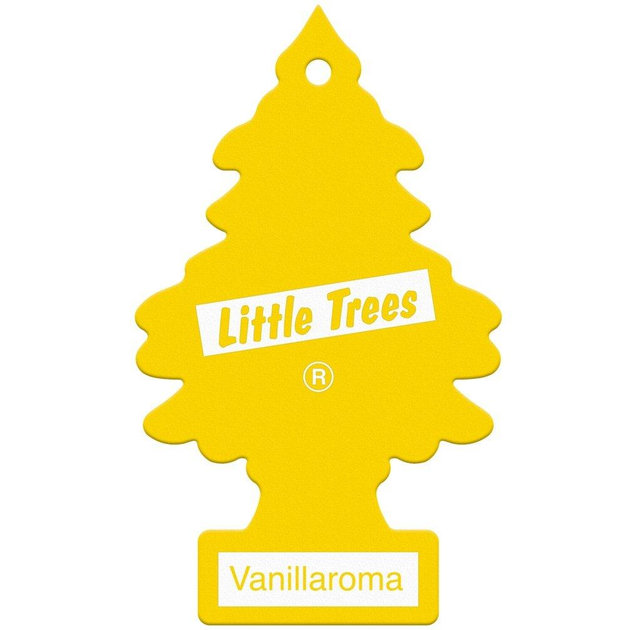 Ароматизатор в автомобіль Wunder Baum Little Trees Ваніль Vanilla Освіжувач повітря Ялинка Сухий Листочок 5г - Зображення 2