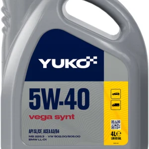 Моторна олива Yuko Vega Synt 5W-40 4 л (4823110401453)