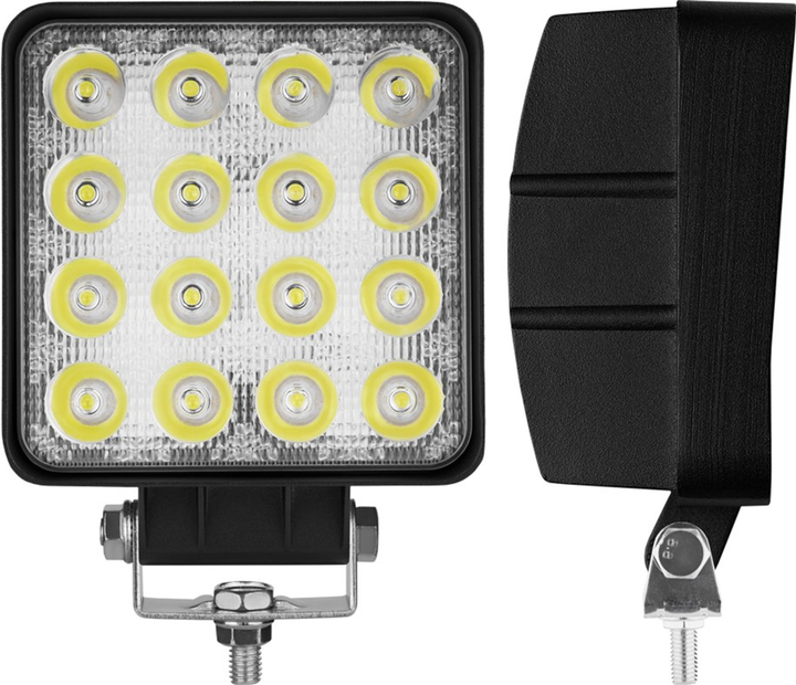 Фара світлодіодна Brevia 10-30V, 48W (16x3W), 3520Lm, EPISTAR WHITE, SPOT 1 шт (10652QSX1) - Зображення 4