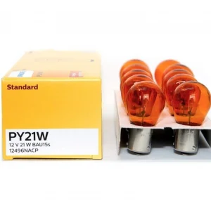 Лампа розжарювання для поворотників PHILIPS 12496NACP PY21W 12V 21W BAU15s Amber