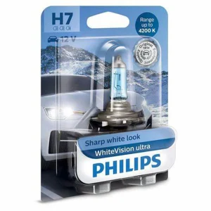 Галогенна лампа h7 55w 12v whitevision ultra +60% PHILIPS, 12972WVUB1
