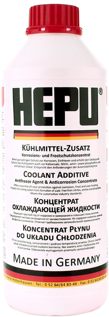 Антифриз HEPU G12 концентрат 1.5 л Червоний (P999-G12)