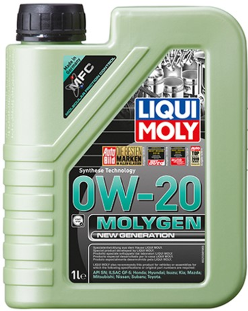 Синтетична моторна олива Liqui Moly Molygen New Generation 0W-20 1л.