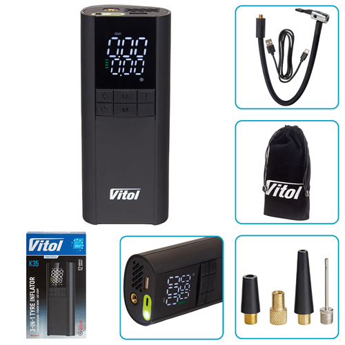 Компресор "ViTOL" K-35 3in1/7.4V/29.6wh/8000mAh