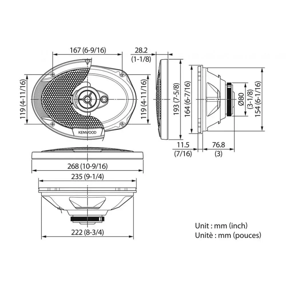 Автоакустика Kenwood KFC-S6966 - Зображення 2