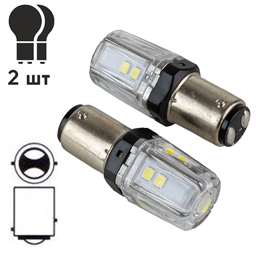 Лампа PULSO/габаритні/LED 1157/BA15s/12SMD-2835/9-36v/550/100lm - Зображення 2