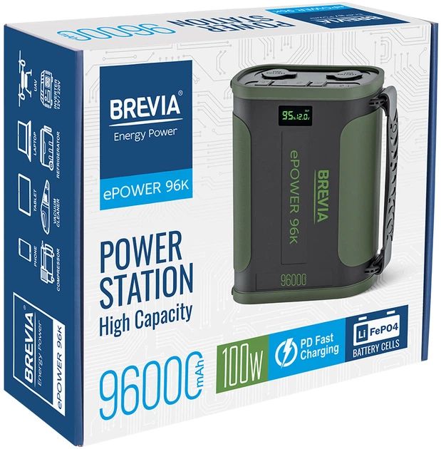 УМБ Brevia ePower 96k 96000mAh 100 Вт (44196MG) - Зображення 9