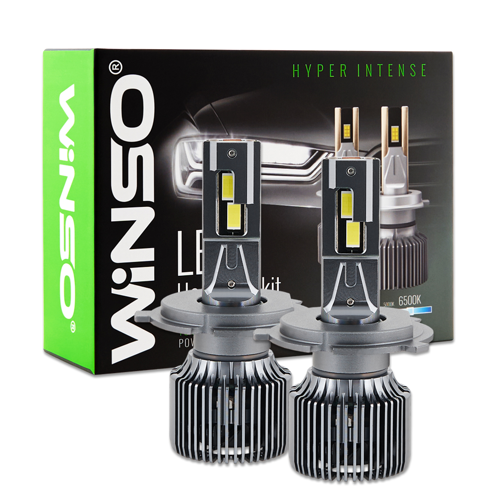 Автолампа Winso LED H4 12/24V, 130Вт, 11000Лм, 6500K, CSP3570