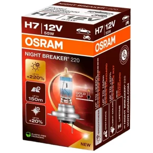 Галогенна лампа Osram H7 Night Breaker 220 64210NB220-FS +220% 55w 12v PX26d