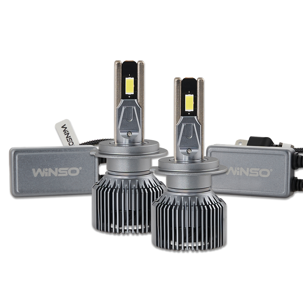 Автолампа Winso LED H7 12/24V, 130Вт, 11000Лм, 6500K, CSP3570 - Зображення 5