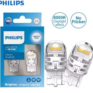 Комплект світлодіодних ламп Philips 11065CU60X2 W21W LED Ultinon Pro6000 SI 12V WX3x16d White