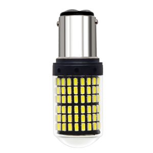 LED лампа двохконтактна (стоп-габарит) P21/5W (1157) 12V біла canbus (144smd)
