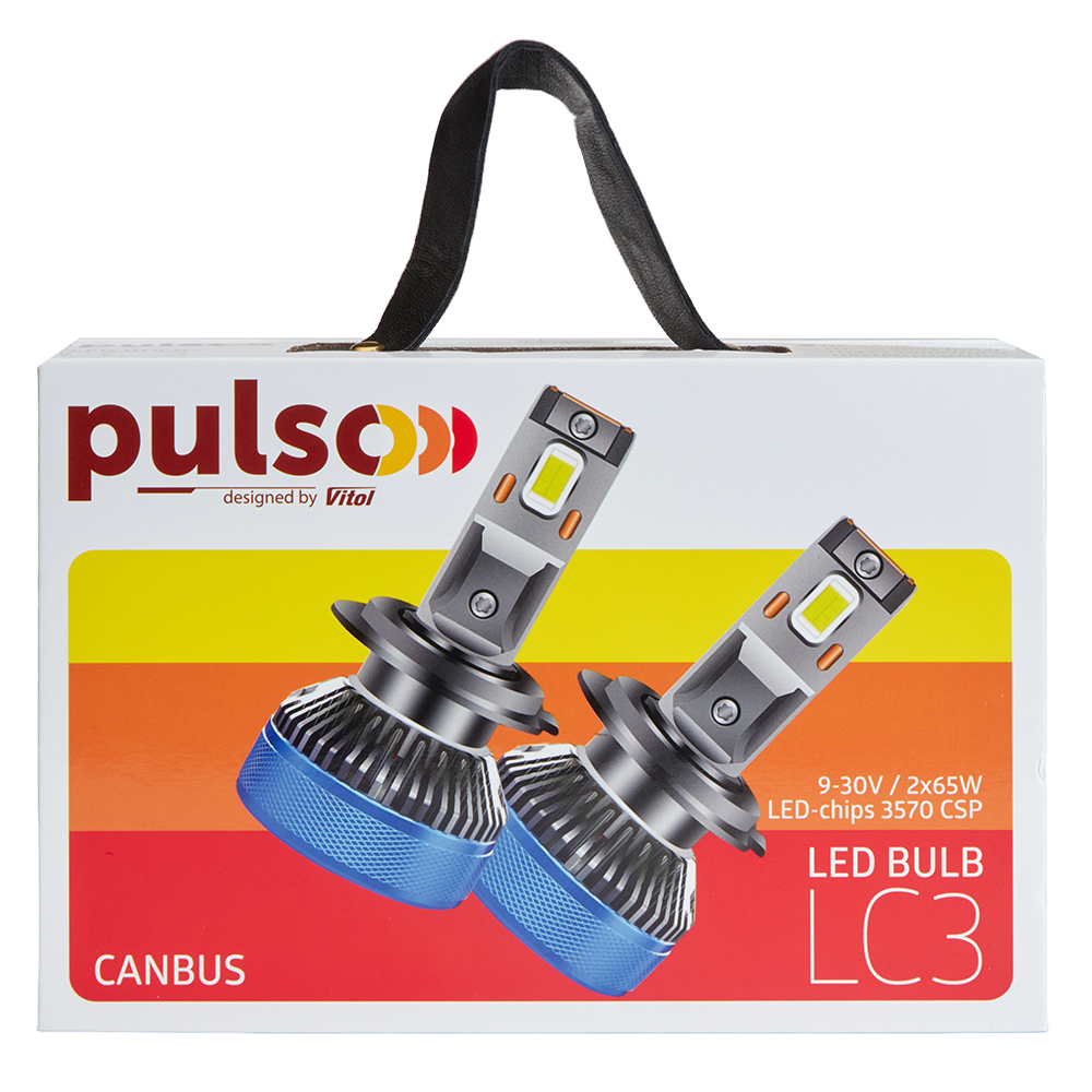 Лампи PULSO LC3-H1-LED-chips 3570 CSP/9-30V/2*65W/13000Lm/6000k - Зображення 3