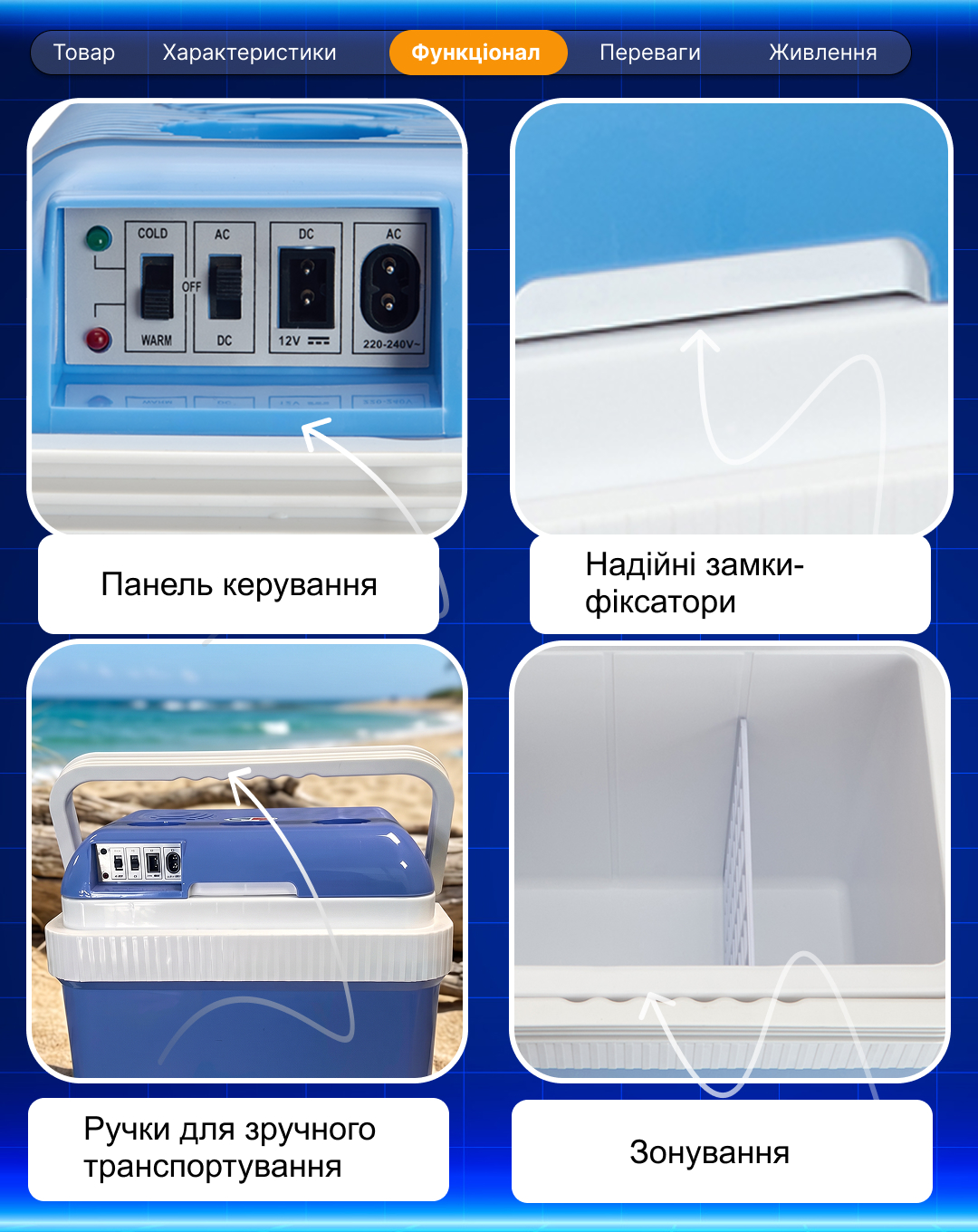 Холодильник термоелектричний 24 л. VL-24 12V/220V - Зображення 11